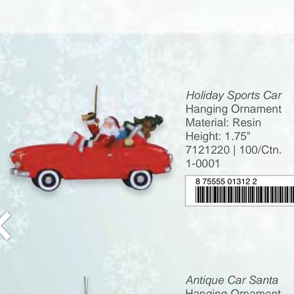 Pipka Santa's 'Holiday Sports Car' Hanging Ornament - Picture 9 of 9